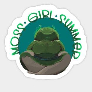 Moss Girl Summer Sticker